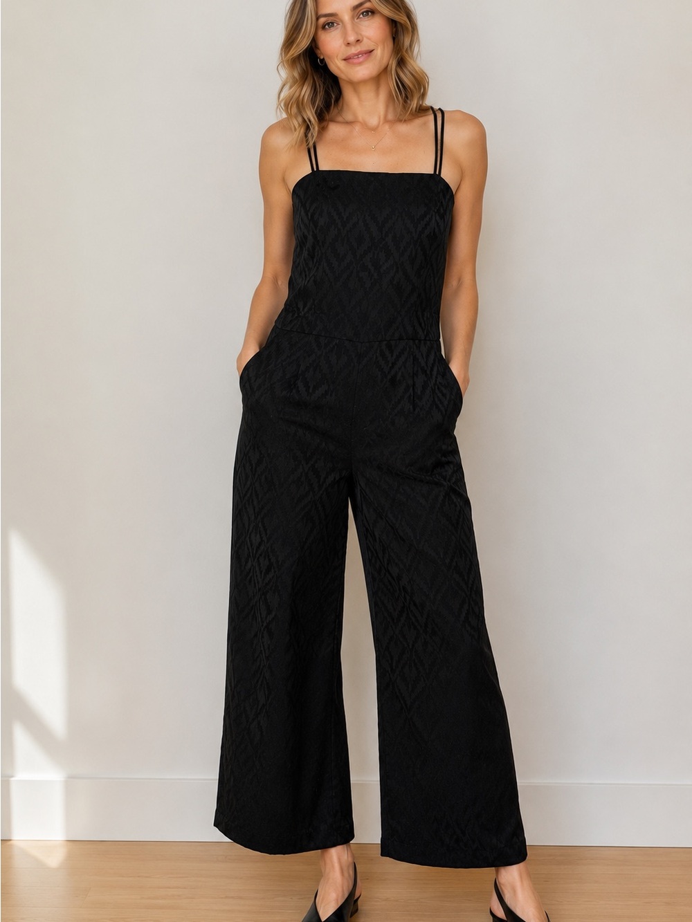 Theory Jacquard Silk Blend Wide Leg Jumpsuit NWOT $495